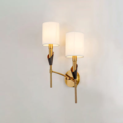 NovaCrest Brushed Nickel Curved Wall Lamp Modern Glow - OpalDwell