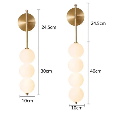 Lyra Orb Wall Sconce LED Ambient Lighting For Hallways - OpalDwell