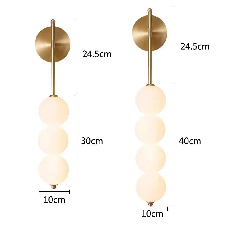 Lyra Orb Wall Sconce LED Ambient Lighting For Hallways - OpalDwell