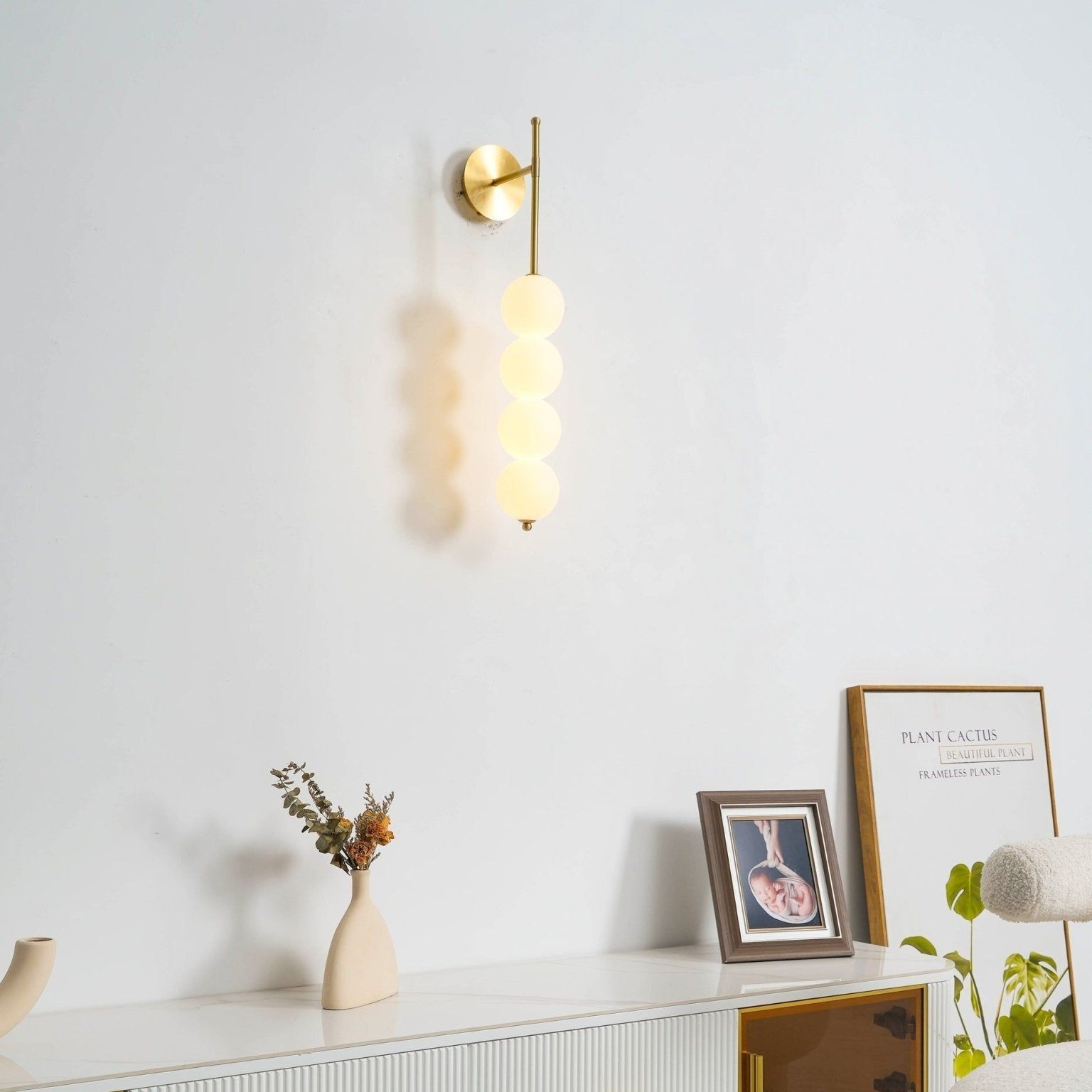 Lyra Orb Wall Sconce LED Ambient Lighting For Hallways - OpalDwell