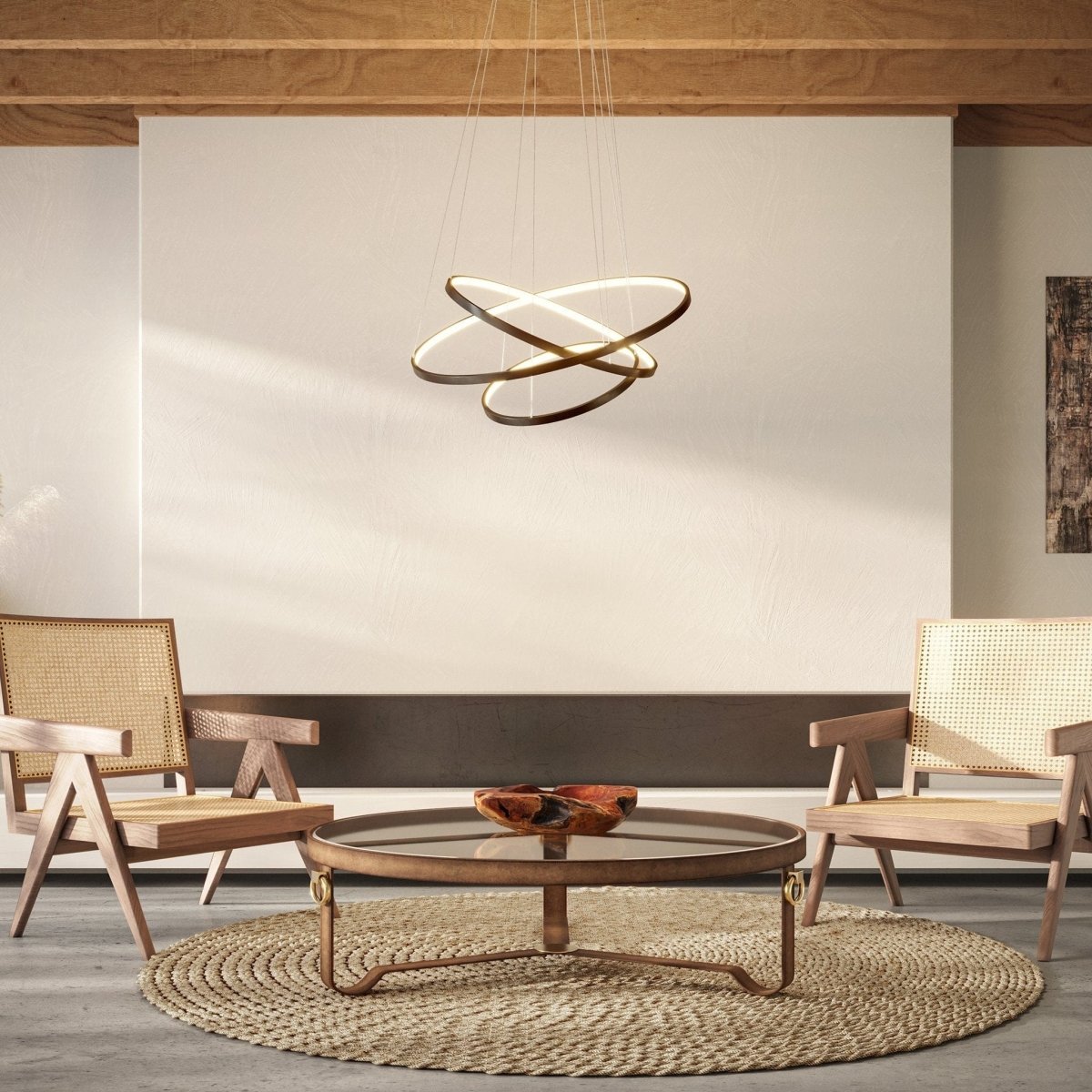 NovaHalo LED Pendant Light With Remote Control Dimmer - OpalDwell