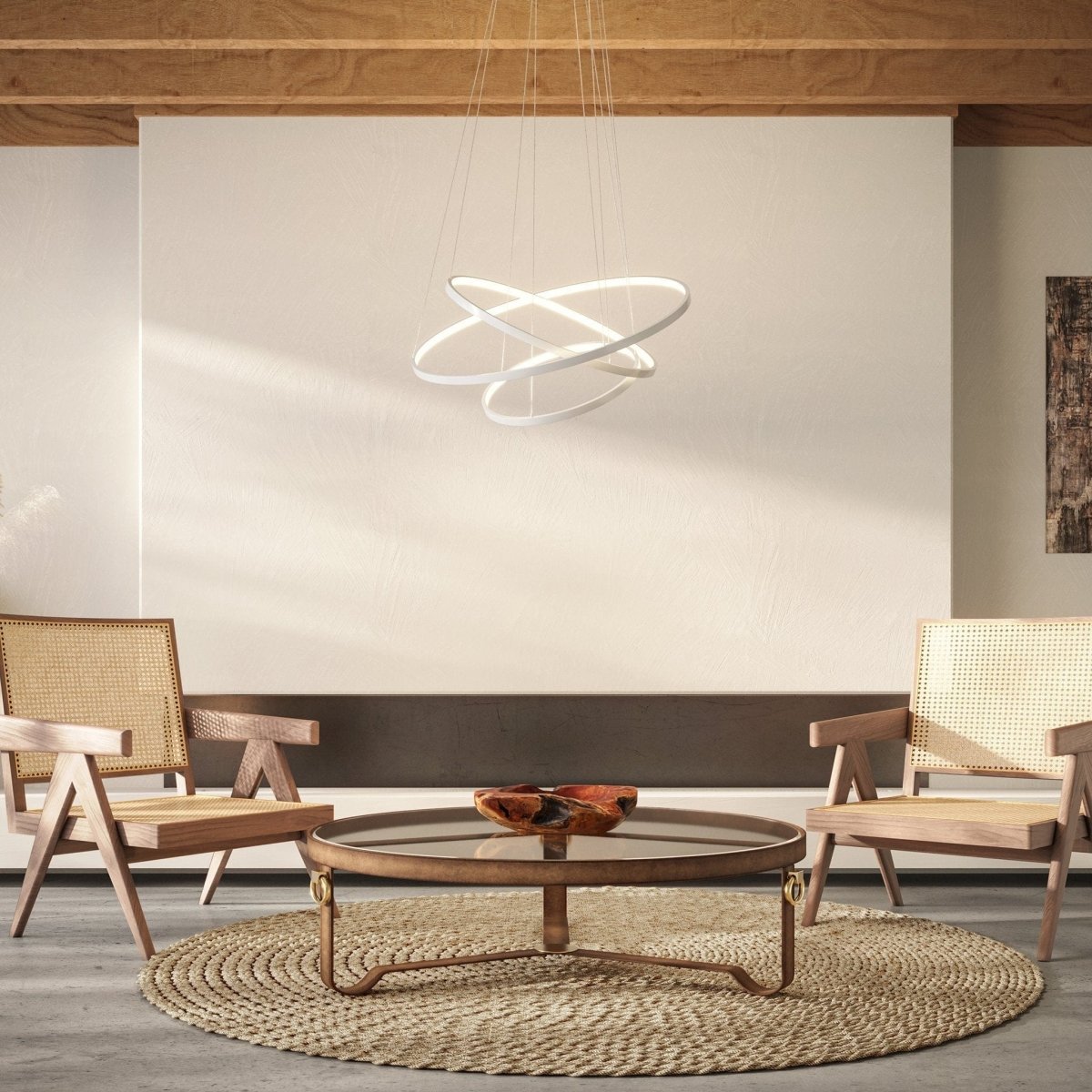 NovaHalo LED Pendant Light With Remote Control Dimmer - OpalDwell