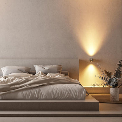 LumaArc Rotating LED Wall Lamp With Remote Control - OpalDwell