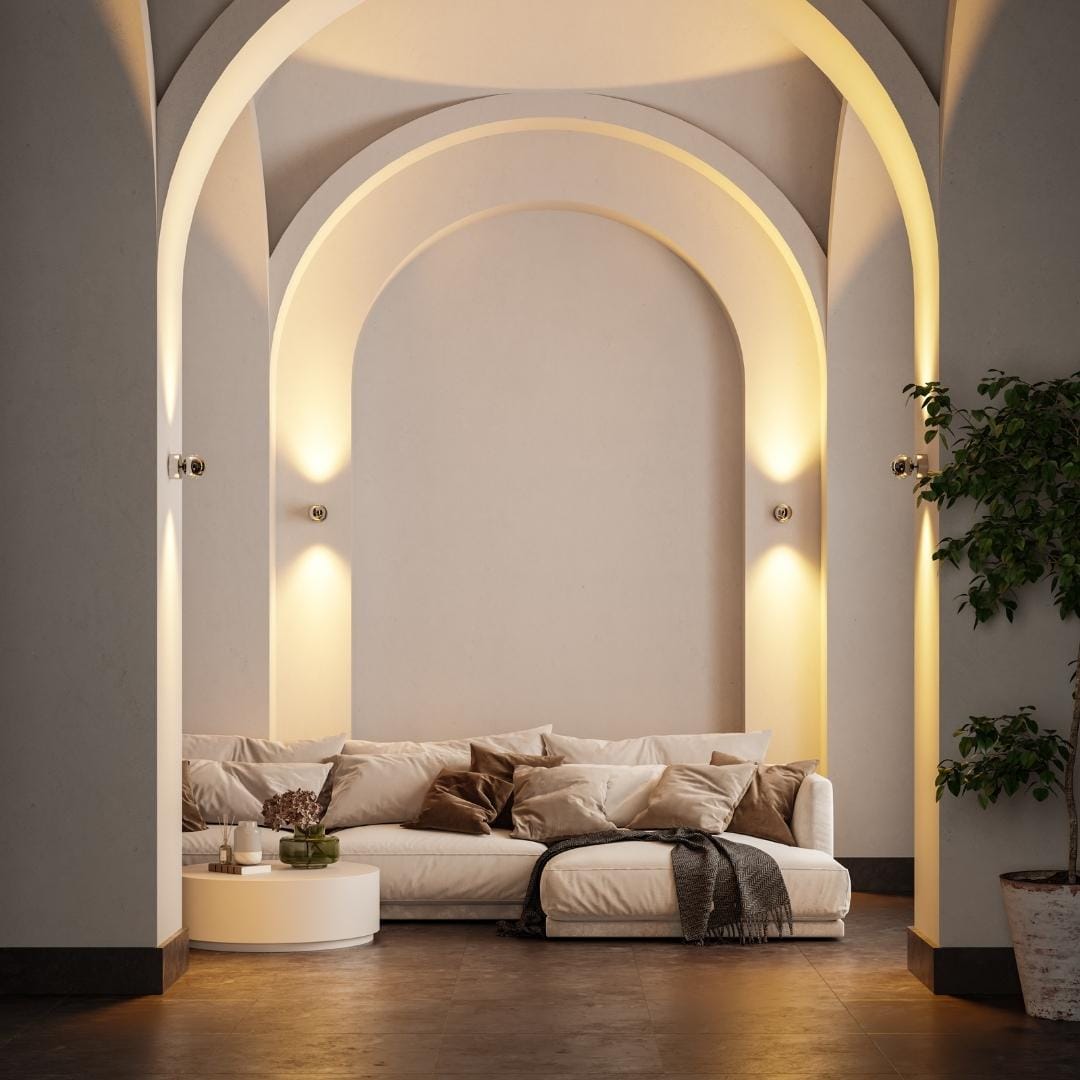 LumaArc Rotating LED Wall Lamp With Remote Control - OpalDwell
