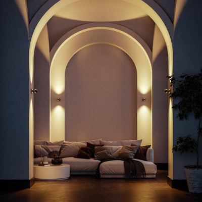 LumaArc Rotating LED Wall Lamp With Remote Control - OpalDwell