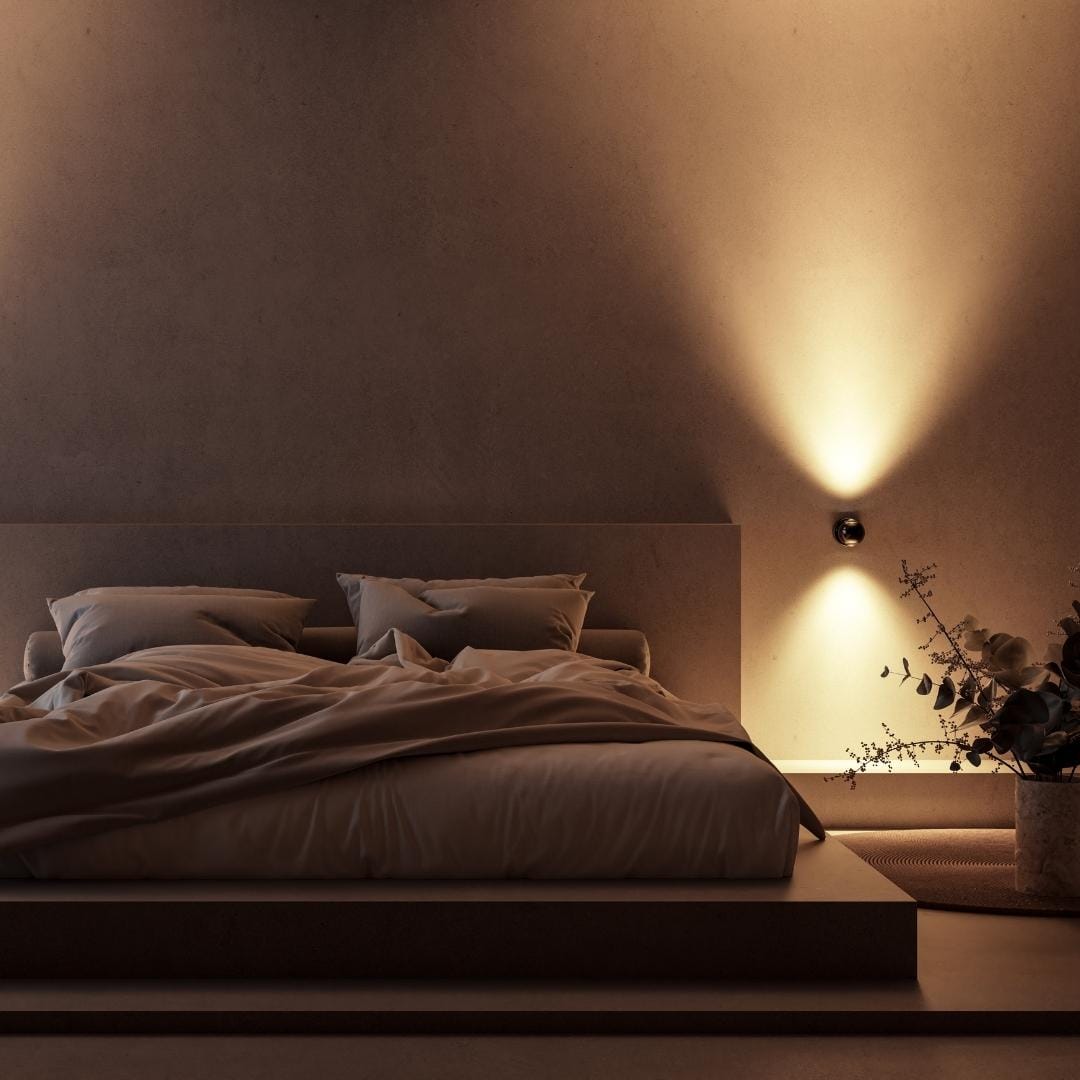 LumaArc Rotating LED Wall Lamp With Remote Control - OpalDwell