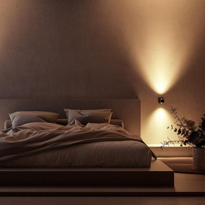LumaArc Rotating LED Wall Lamp With Remote Control - OpalDwell