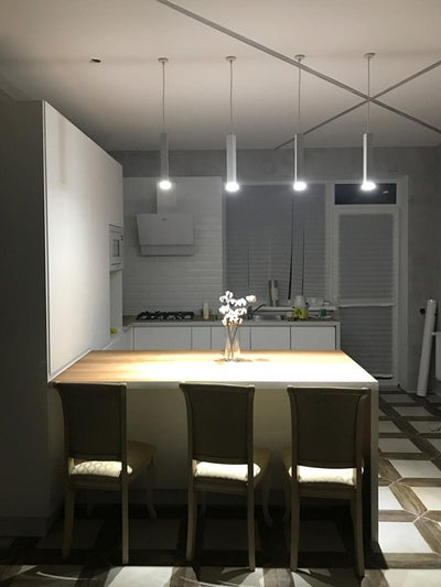 Elorra Cylinder Pipe LED Pendant Light Dimmable Aluminum - OpalDwell