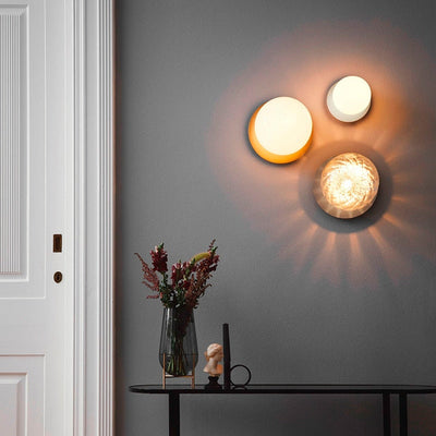 Globe Ceiling Light With Metal Plate | OpalDwell - OpalDwell