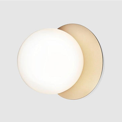Globe Ceiling Light With Metal Plate | OpalDwell - OpalDwell