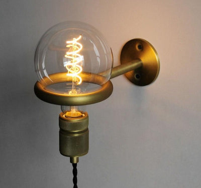 Harrow Vintage Industrial Plug-In Wall Sconce - OpalDwell