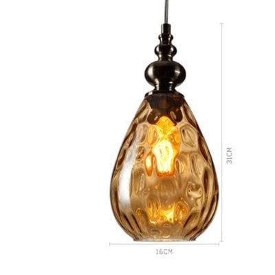 Arlena Drop Glass Pendant Lamp in Modern Nordic Style | OpalDwell - OpalDwell