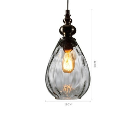 Arlena Drop Glass Pendant Lamp in Modern Nordic Style | OpalDwell - OpalDwell