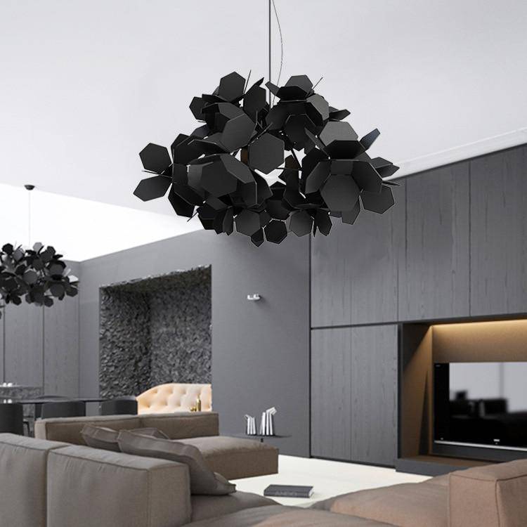 Nova Cluster Pendant Light, Contemporary Ceiling Lamp OpalDwell