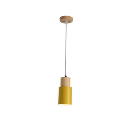 Lyra Oak Pendant Light Geometric Cage Brushed Nickel - OpalDwell