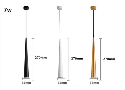 NovaCrest Cone LED Pendant Light | Modern Aluminum Fixture - OpalDwell