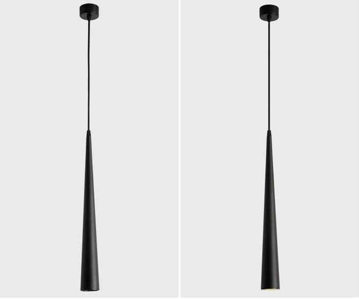 NovaCrest Cone LED Pendant Light | Modern Aluminum Fixture - OpalDwell