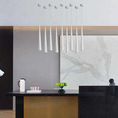 NovaCrest Cone LED Pendant Light | Modern Aluminum Fixture - OpalDwell