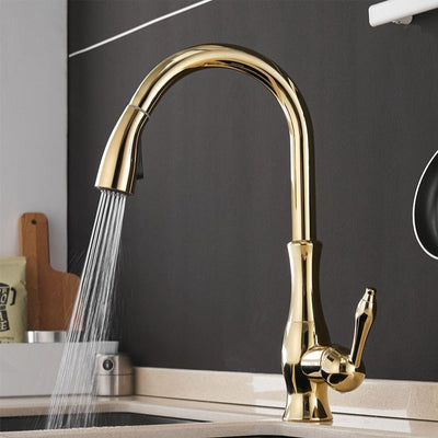 Vellaro Pull Out Kitchen Faucet By OpalDwell Stainless OpalDwell