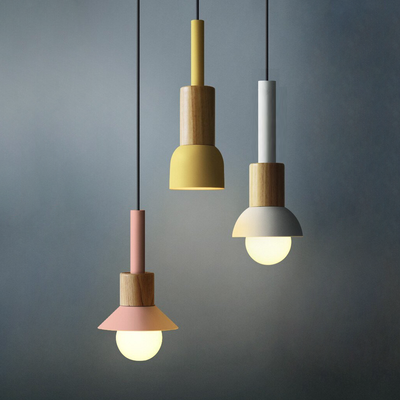 Liora Metal and Wood Pendant Lights | OpalDwell - OpalDwell