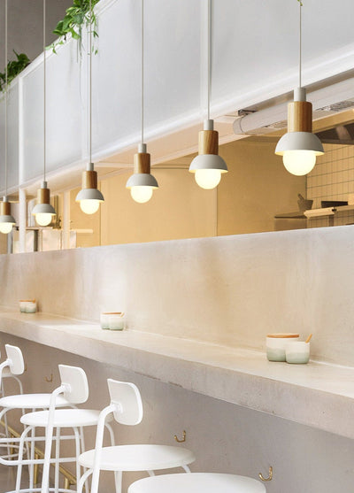 Liora Metal and Wood Pendant Lights | OpalDwell - OpalDwell