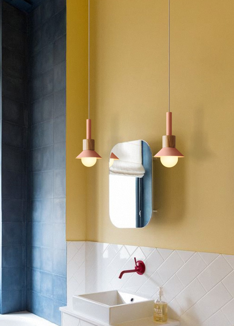 Liora Metal and Wood Pendant Lights | OpalDwell - OpalDwell