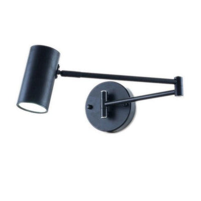 AeroLume Swivel Wall Sconce Iron With Brushed Brass Finish - OpalDwell