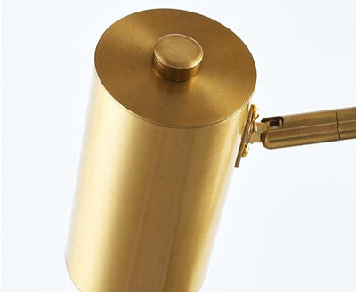 AeroLume Swivel Wall Sconce Iron With Brushed Brass Finish - OpalDwell