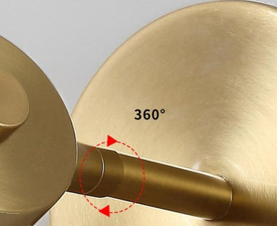 AeroLume Swivel Wall Sconce Iron With Brushed Brass Finish - OpalDwell