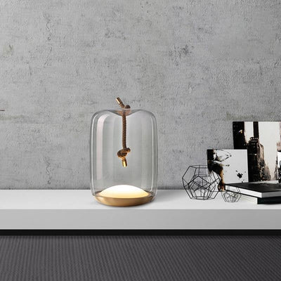 Skovra | Nordic Knotted Hemp Rope Table Lamp | OpalDwell - OpalDwell
