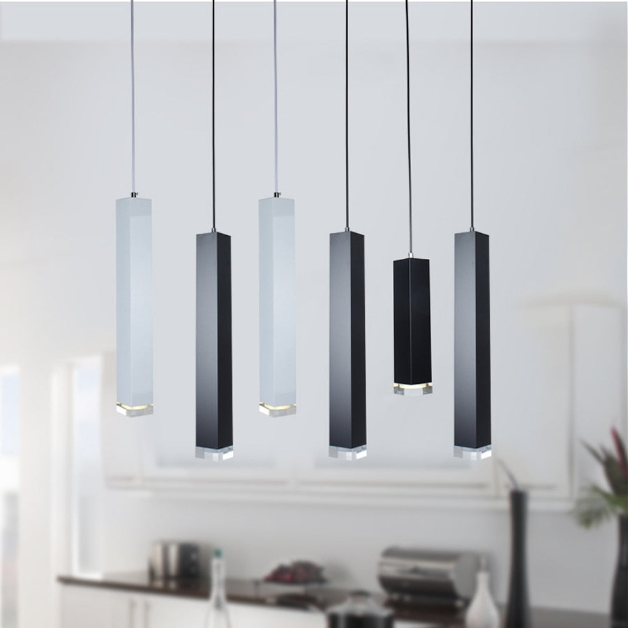 Elorra Cylinder Pipe LED Pendant Light Dimmable Aluminum - OpalDwell