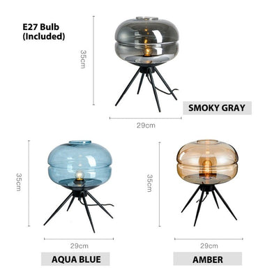 Calen | Glass Dome Table Lamp | OpalDwell - OpalDwell
