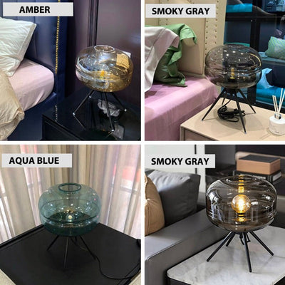 Calen | Glass Dome Table Lamp | OpalDwell - OpalDwell