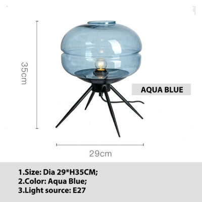 Calen | Glass Dome Table Lamp | OpalDwell - OpalDwell