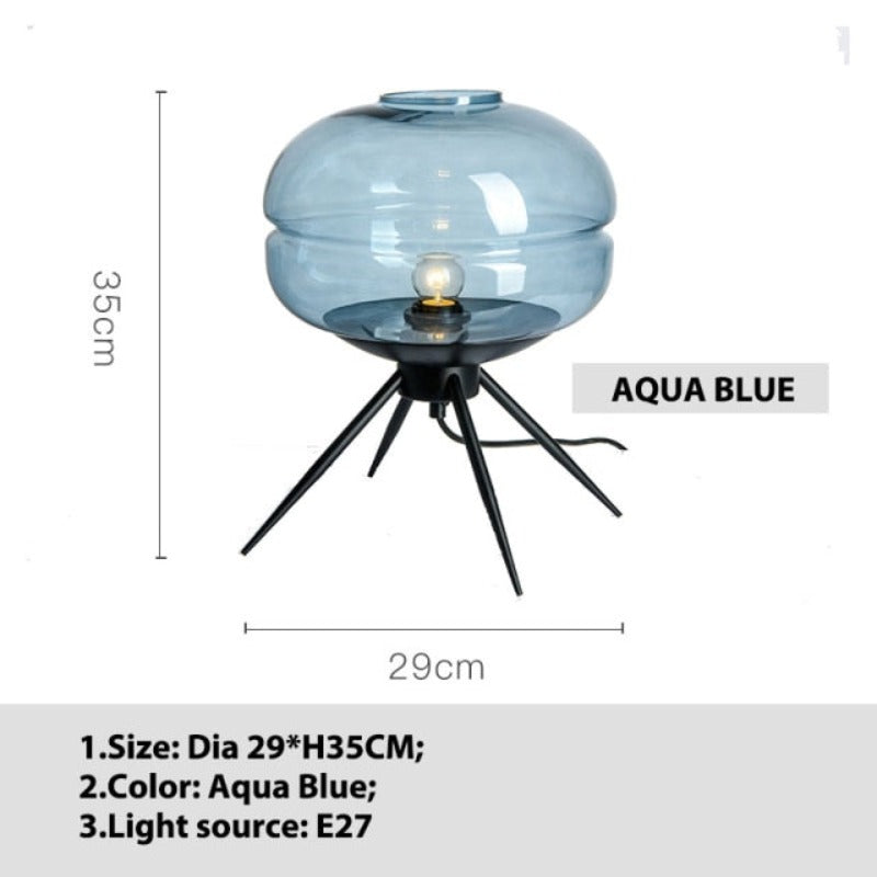Calen | Glass Dome Table Lamp | OpalDwell - OpalDwell