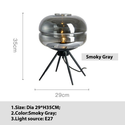 Calen | Glass Dome Table Lamp | OpalDwell - OpalDwell