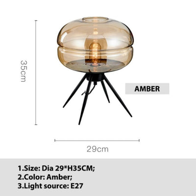 Calen | Glass Dome Table Lamp | OpalDwell - OpalDwell