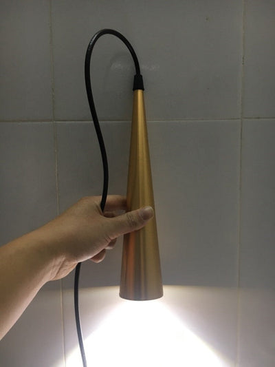 NovaCrest Cone LED Pendant Light | Modern Aluminum Fixture - OpalDwell