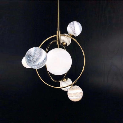 LumiSphere Designer Planet Chandelier | OpalDwell - OpalDwell