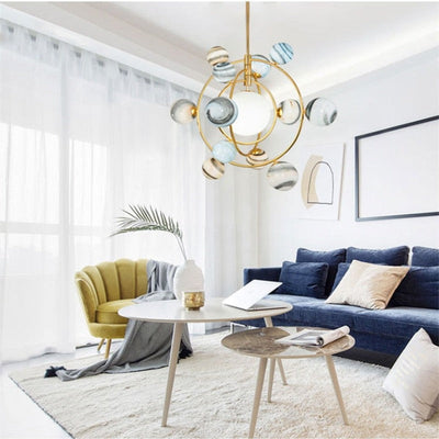 LumiSphere Designer Planet Chandelier | OpalDwell - OpalDwell