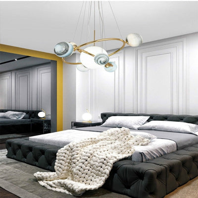 LumiSphere Designer Planet Chandelier | OpalDwell - OpalDwell
