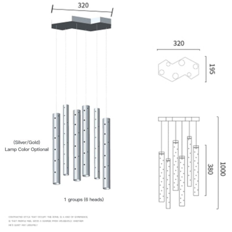 Radiant Elongated Cylindrical Chandelier | OpalDwell - OpalDwell