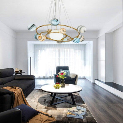 LumiSphere Designer Planet Chandelier | OpalDwell - OpalDwell
