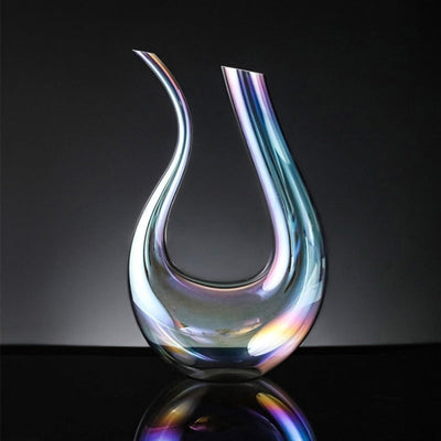Luminara Crystal Glass Wine Decanter For Aeration And Silky Pour - OpalDwell