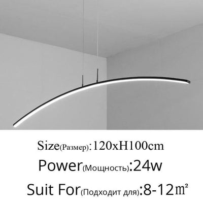 Scandinavian Arc Hanging Chandelier | OpalDwell OpalDwell