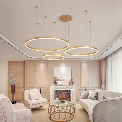 LuxeGlow | Modern Round Elegant Infinite Chandelier Light | OpalDwell OpalDwell