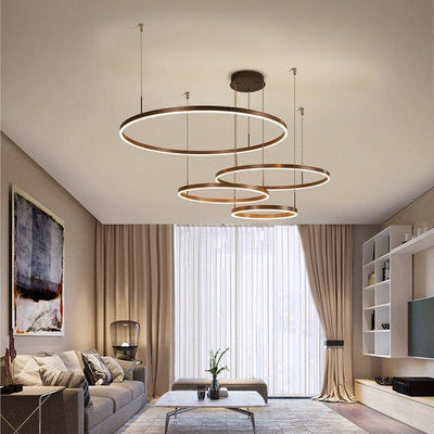 LuxeGlow | Modern Round Elegant Infinite Chandelier Light | OpalDwell OpalDwell