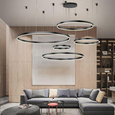 LuxeGlow | Modern Round Elegant Infinite Chandelier Light | OpalDwell OpalDwell