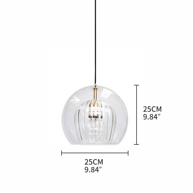 Lumo Clear Double-Glass LED Pendant Light | OpalDwell - OpalDwell
