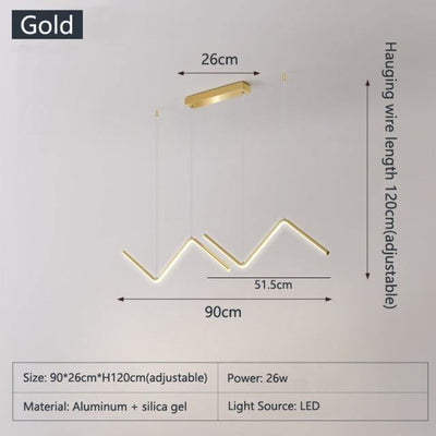 Geometric Triangle LED Pendant Lights | OpalDwell - OpalDwell